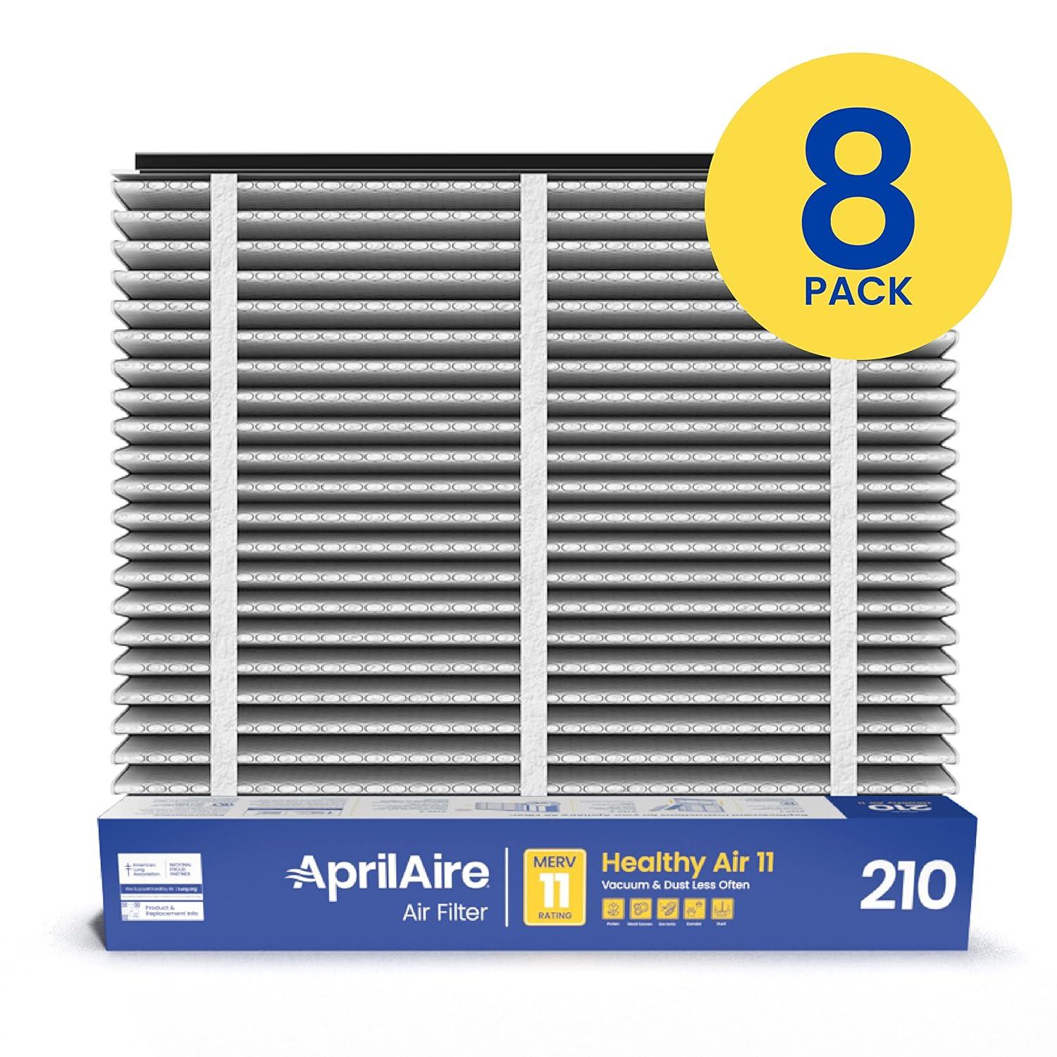 image:imageAprilAire 210 Replacement Filter for AprilAire Whole House Air Purifiers MERV 11 Clean Air amp Dust 20x25x4 Air Filter Pack of 28