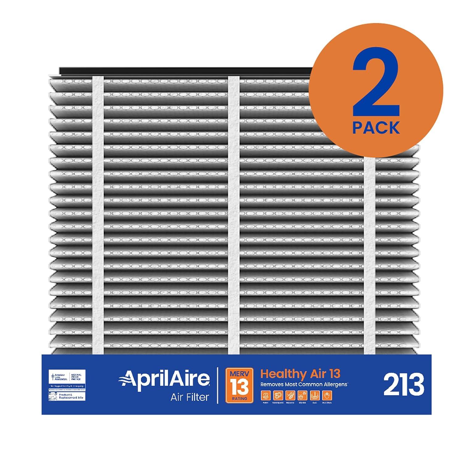 image:imageAprilAire 213 Replacement Filter for AprilAire Whole House Air Purifiers MERV 13 Healthy Home Allergy 20x25x4 Air Filter Pack of 42