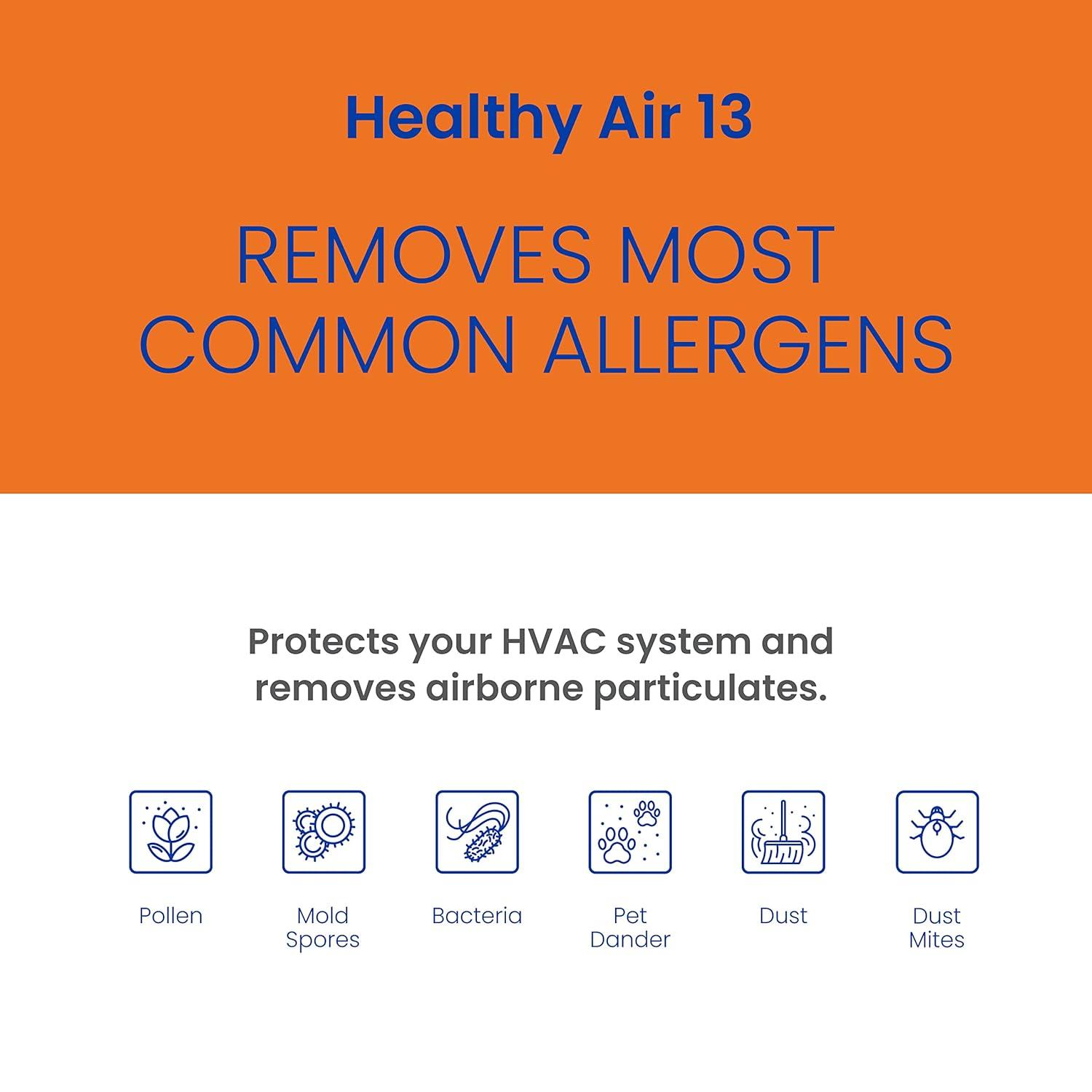 image:imageAprilAire 213 Replacement Filter for AprilAire Whole House Air Purifiers MERV 13 Healthy Home Allergy 20x25x4 Air Filter Pack of 48