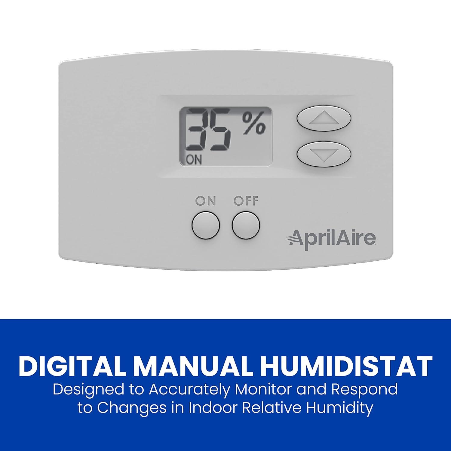 image:imageAprilAire 300 SelfContained Fan Powered WholeHouse Humidifier for Homes with Ducted Forced Air Furnace Systems Boilers MiniSplits Radiant Heat and Other Ductless Systems up to 3900 Sq Ft