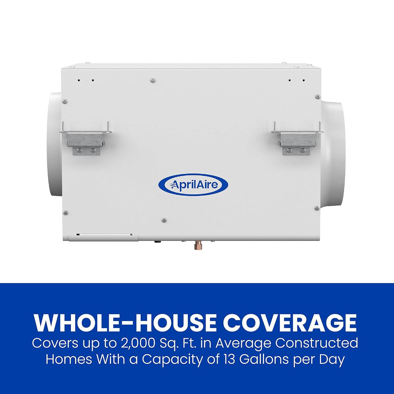 image:imageAprilAire 300 SelfContained Fan Powered WholeHouse Humidifier for Homes with Ducted Forced Air Furnace Systems Boilers MiniSplits Radiant Heat and Other Ductless Systems up to 3900 Sq Ft