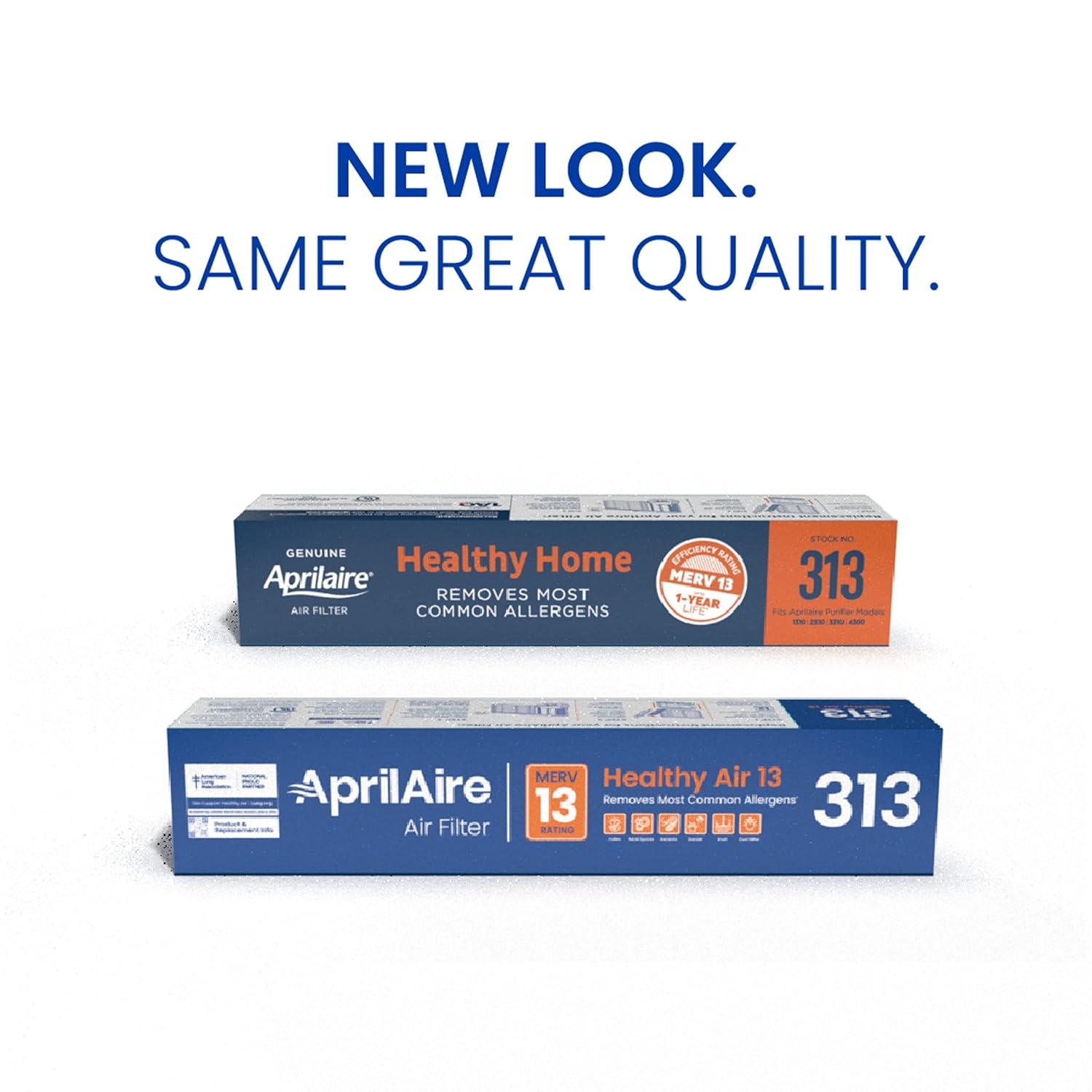 image:imageAprilAire 313 Replacement Filter for AprilAire Whole House Air Purifiers MERV 13 Healthy Home Allergy 20x20x4 Air Filter Pack of 21