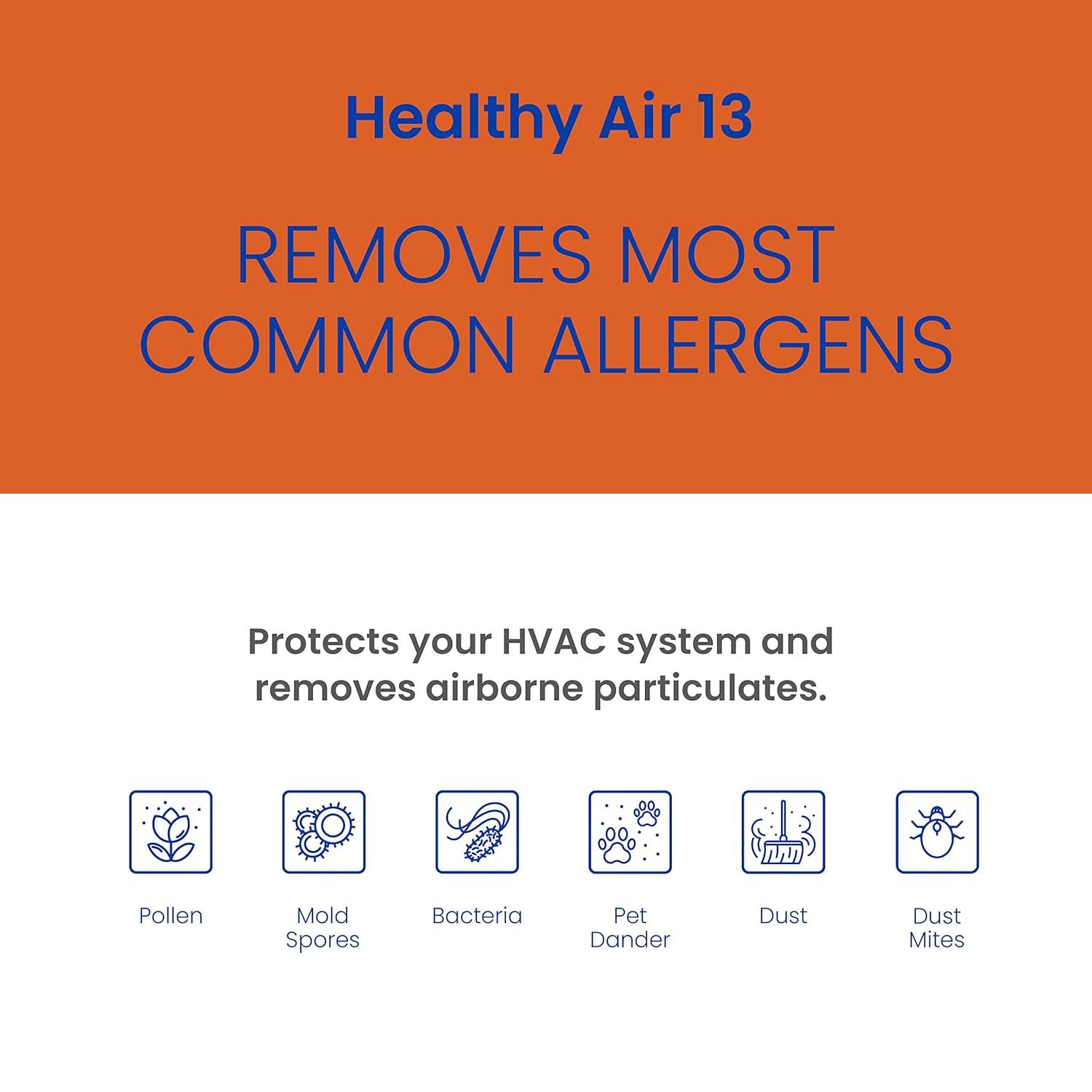 image:imageAprilAire 313 Replacement Filter for AprilAire Whole House Air Purifiers MERV 13 Healthy Home Allergy 20x20x4 Air Filter Pack of 22
