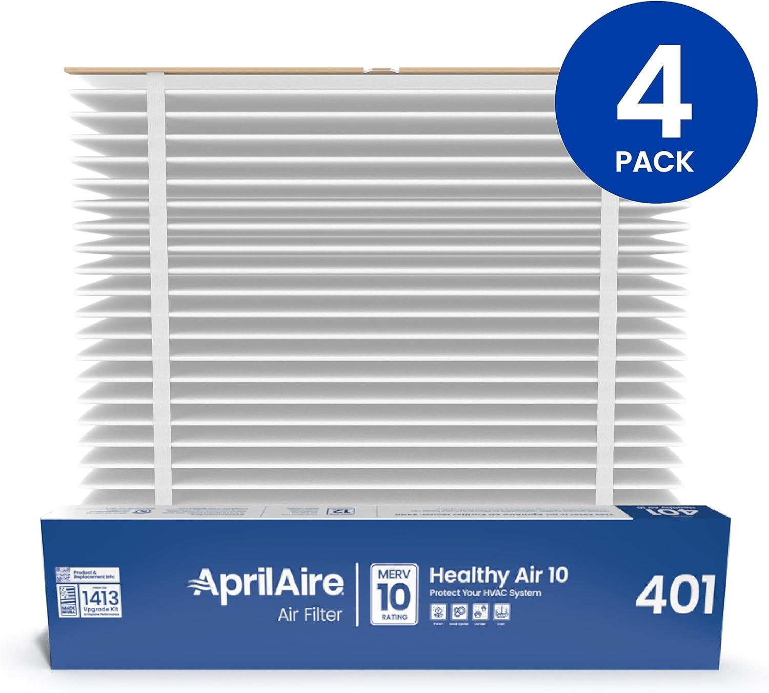image:imageAprilAire 401 Replacement Furnace Filter for AprilAire 2400 SpaceGard 2400 WholeHouse Air Purifiers MERV 10 16x25x6 Air Filter Pack of 10Air Filter