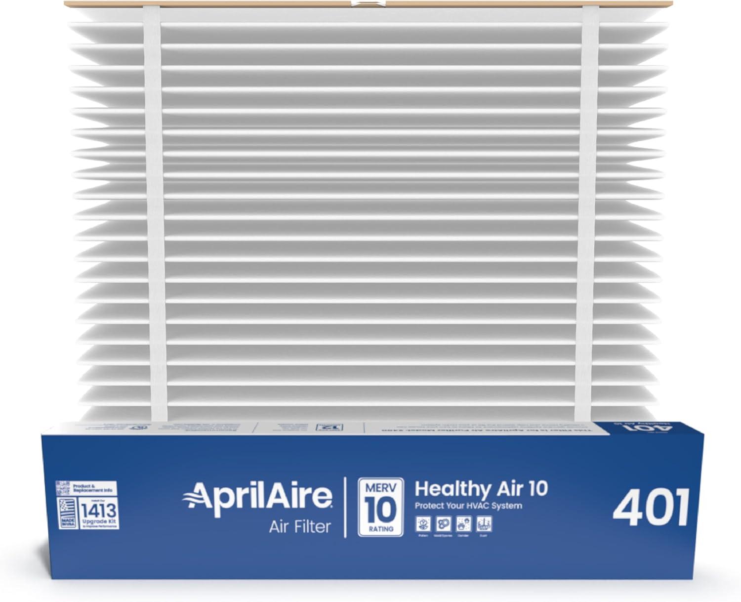 image:imageAprilAire 401 Replacement Furnace Filter for AprilAire 2400 SpaceGard 2400 WholeHouse Air Purifiers MERV 10 16x25x6 Air Filter Pack of 10Air Filter