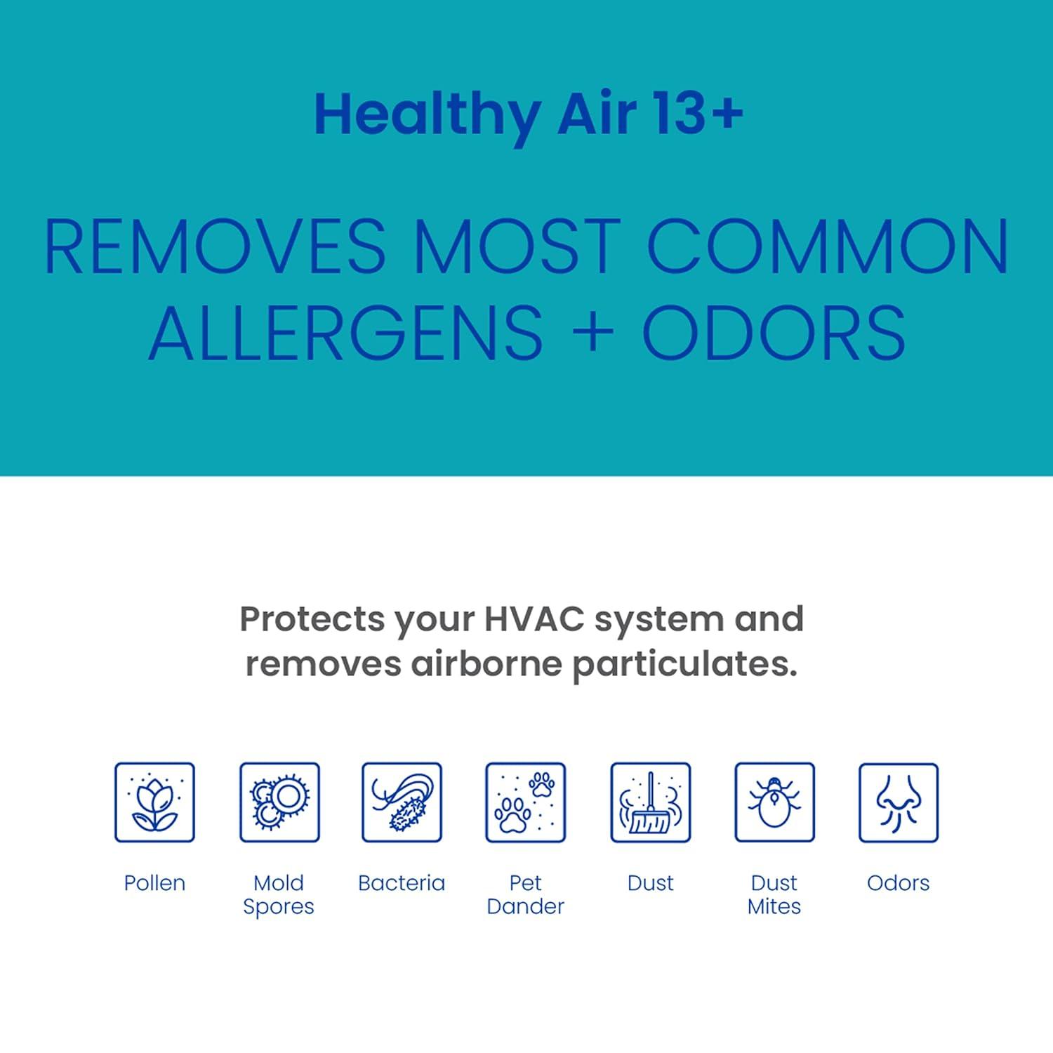 image:imageAprilAire 413CBN Replacement Filter for AprilAire Whole House Air Purifiers MERV 13 with Carbon Healthy Home Allergy Odor Reduction 16x25x4 Air Filter Pack of 11