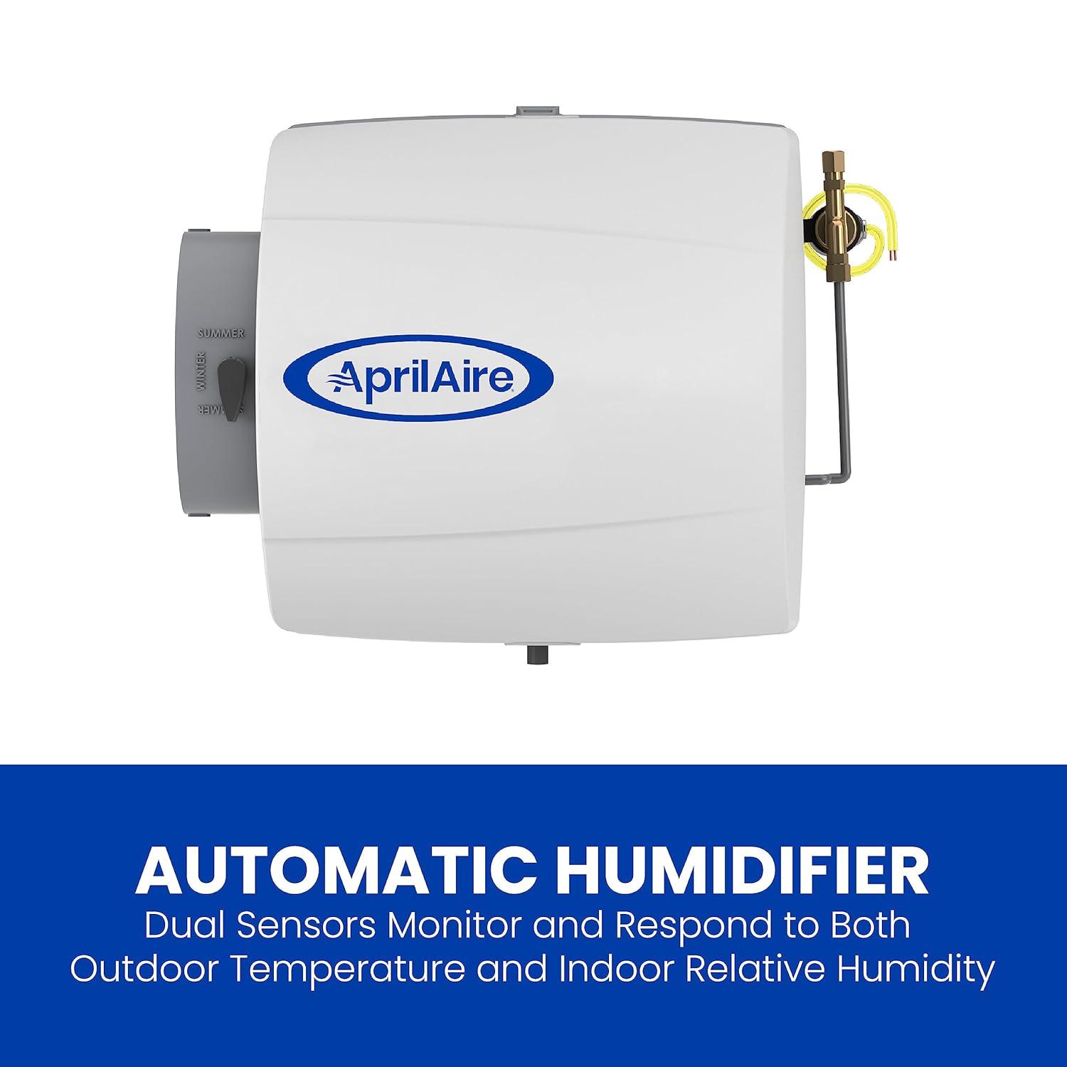 image:imageAprilAire 500 12gal WholeHouse Small Bypass Evaporative Humidifier with Automatic Digital Control for up to 3600 sq ft AprilAire Model 5844 Humidifier Installation KitHumidifier Install Kit