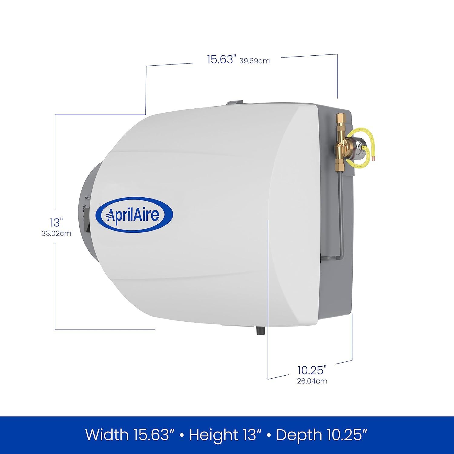 image:imageAprilAire 500 12gal WholeHouse Small Bypass Evaporative Humidifier with Automatic Digital Control for up to 3600 sq ft AprilAire Model 5844 Humidifier Installation KitHumidifier Install Kit