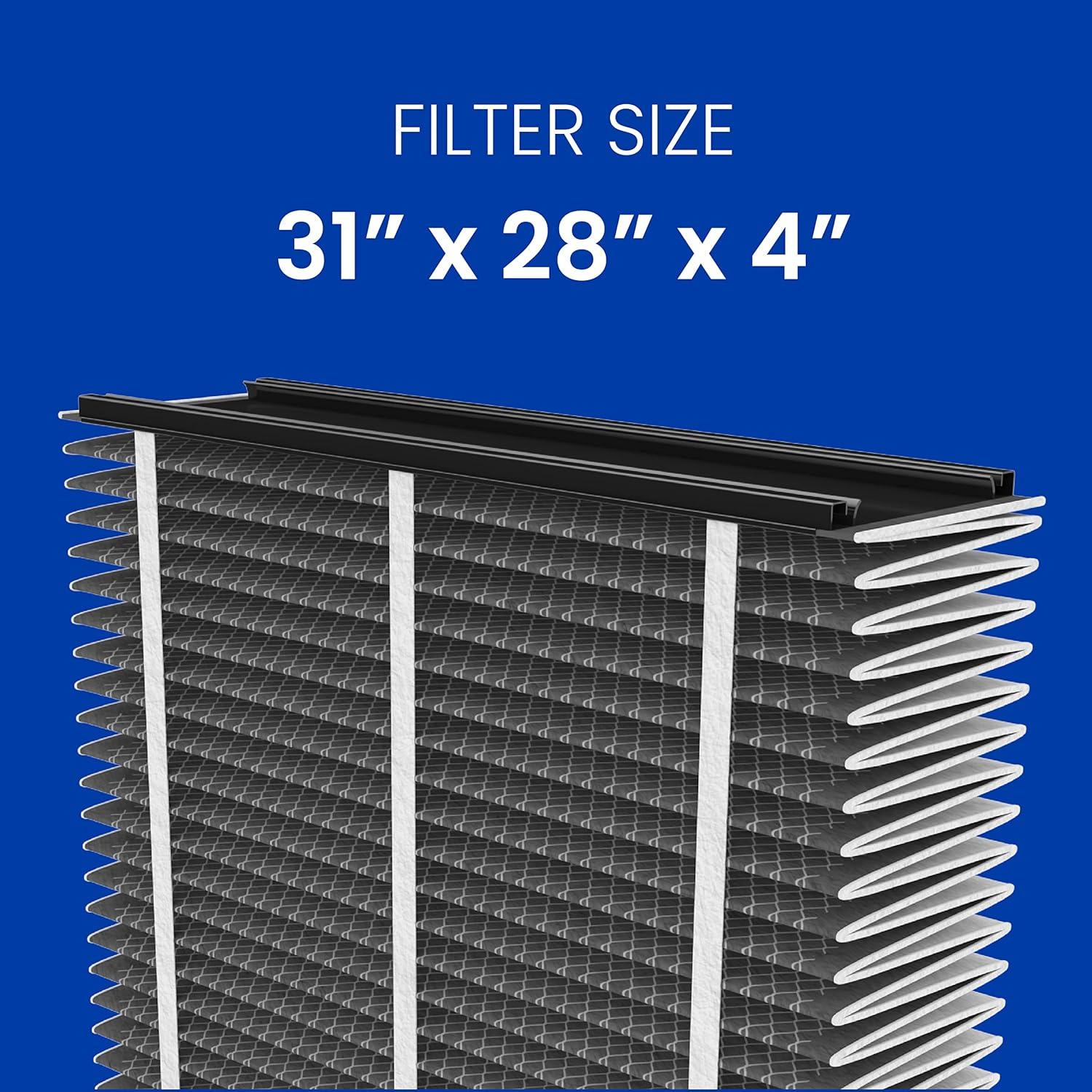 image:imageAprilAire 513CBN Replacement Filter for AprilAire Whole House Air Purifiers MERV 13 with Carbon Healthy Home Allergy Odor Reduction 31x28x4 Air Filter Pack of 21