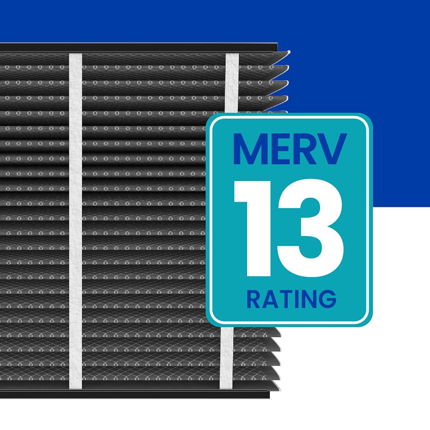 image:imageAprilAire 513CBN Replacement Filter for AprilAire Whole House Air Purifiers MERV 13 with Carbon Healthy Home Allergy Odor Reduction 31x28x4 Air Filter Pack of 21