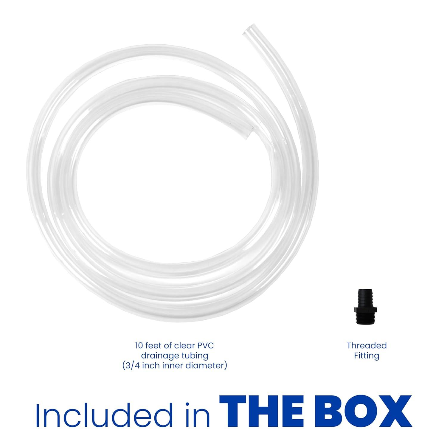 image:imageAprilAire 5692 Dehumidifier Drainage Parts Kit Including 10 Feet of Drain Tubing and Threaded Fitting for AprilAire WholeHouse ESeries Dehumidifiers