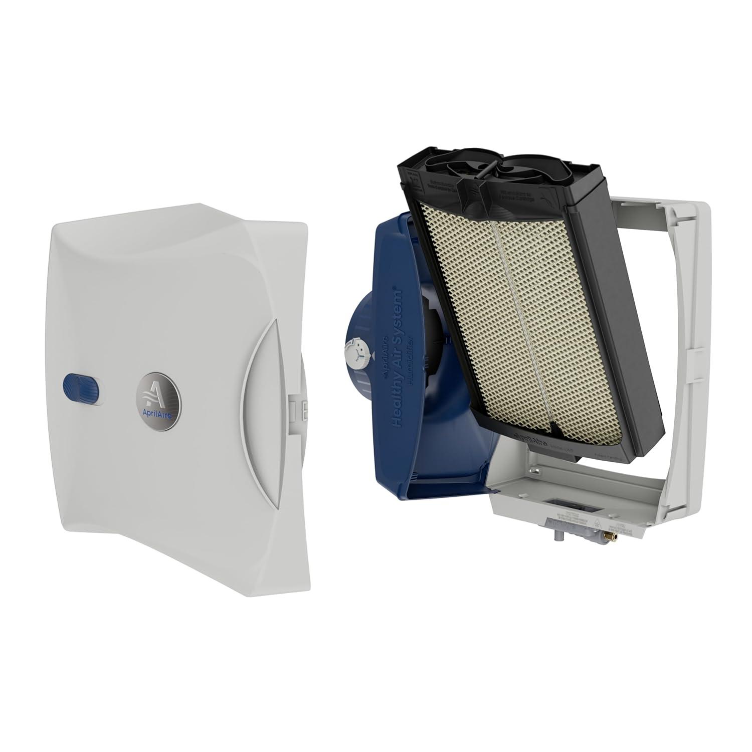 image:imageAprilAire 600M WholeHouse Humidifier Manual High Output Furnace Humidifier Large Capacity WholeHouse Humidifier for Homes up to 5000 Sq Ft WhiteHumidifier wHydroCore Install Kit