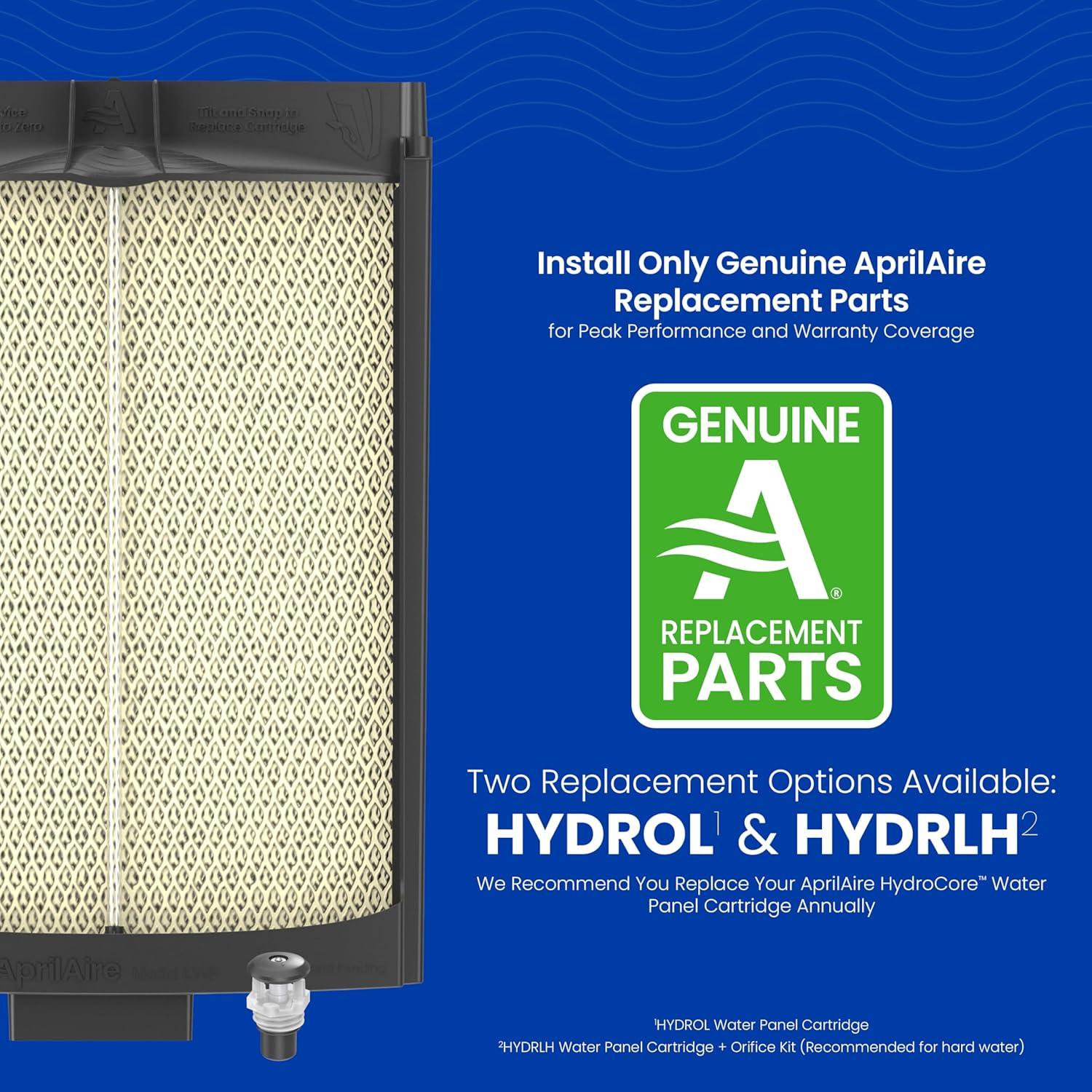 image:imageAprilAire 600M WholeHouse Humidifier Manual High Output Furnace Humidifier Large Capacity WholeHouse Humidifier for Homes up to 5000 Sq Ft WhiteHumidifier wHydroCore Install Kit