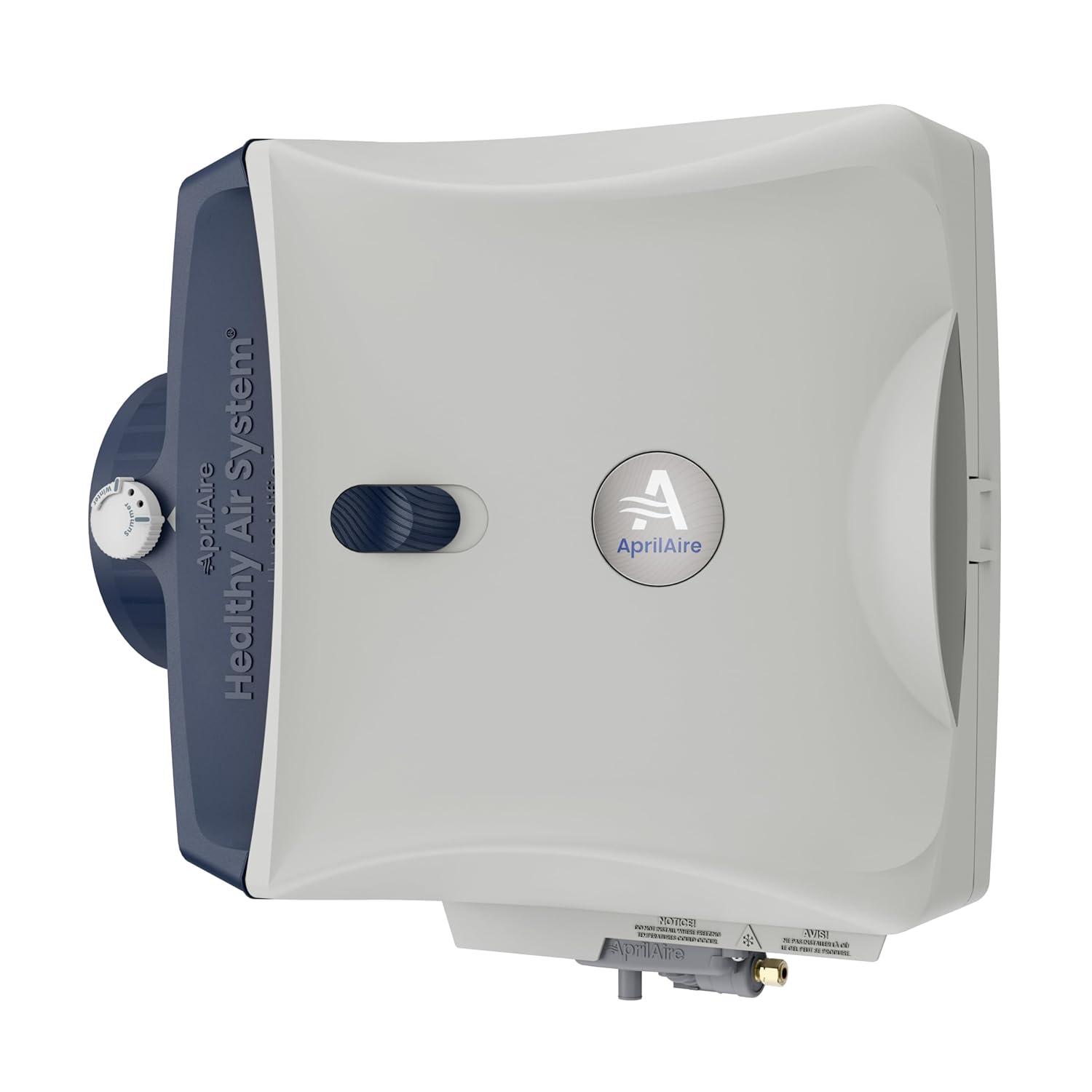 image:imageAprilAire 600M WholeHouse Humidifier Manual High Output Furnace Humidifier Large Capacity WholeHouse Humidifier for Homes up to 5000 Sq Ft WhiteHumidifier wHydroCore Install Kit