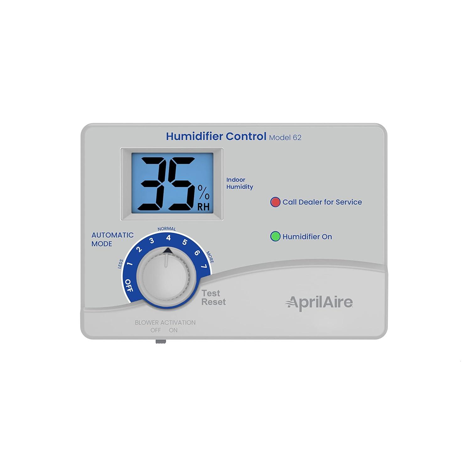 image:imageAprilAire 62 Automatic Digital WholeHouse Humidifier Control Humidistat with Outdoor Temperature Sensor for AprilAire WholeHouse Steam Humidifiers Low Voltage 24VAC