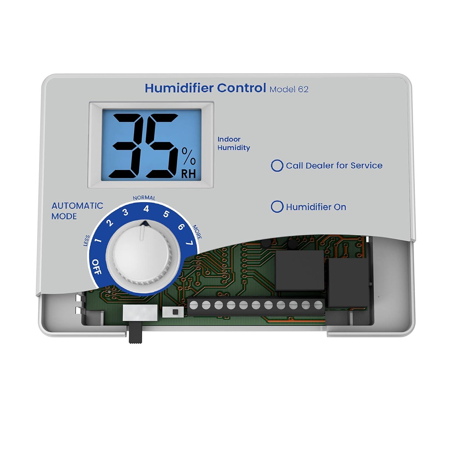 image:imageAprilAire 62 Automatic Digital WholeHouse Humidifier Control Humidistat with Outdoor Temperature Sensor for AprilAire WholeHouse Steam Humidifiers Low Voltage 24VAC