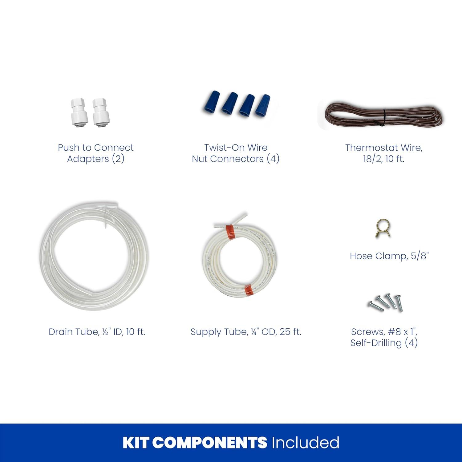 image:imageAprilAire 700M WholeHouse Fan Powered Humidifier Manual Control Large Capacity Up to 5300 Sq Ft 18GPD GrayHumidifier Install Kit w HydroCore