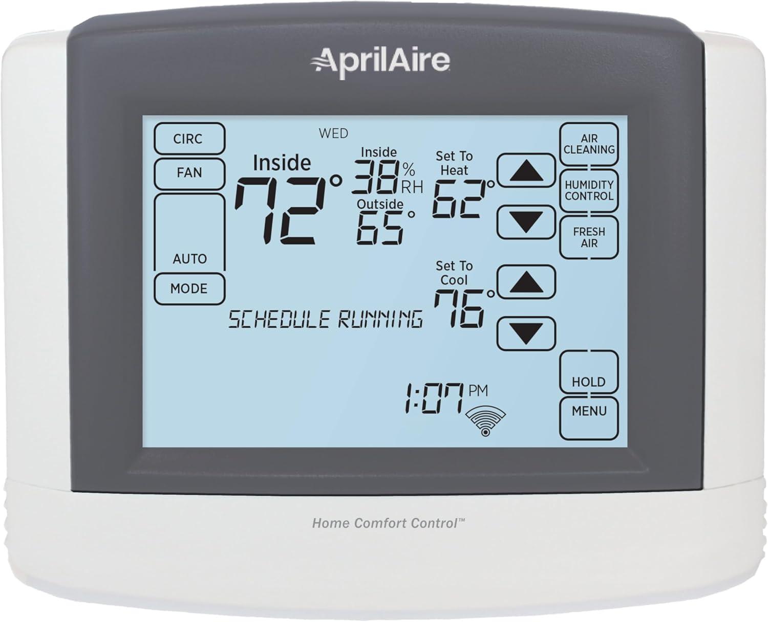 image:imageAprilAire 8910W WiFi Programmable Touchscreen Thermostat with IAQ Control Amazon Alexa and Google Assistant CompatibleWiFi MultiStage Univ wTot IAQ