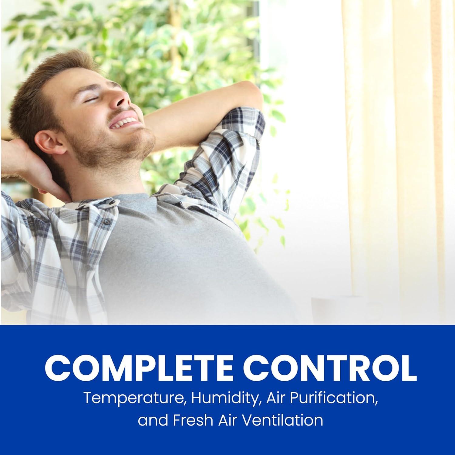 image:imageAprilAire 8910W WiFi Programmable Touchscreen Thermostat with IAQ Control Amazon Alexa and Google Assistant CompatibleWiFi MultiStage Univ wTot IAQ
