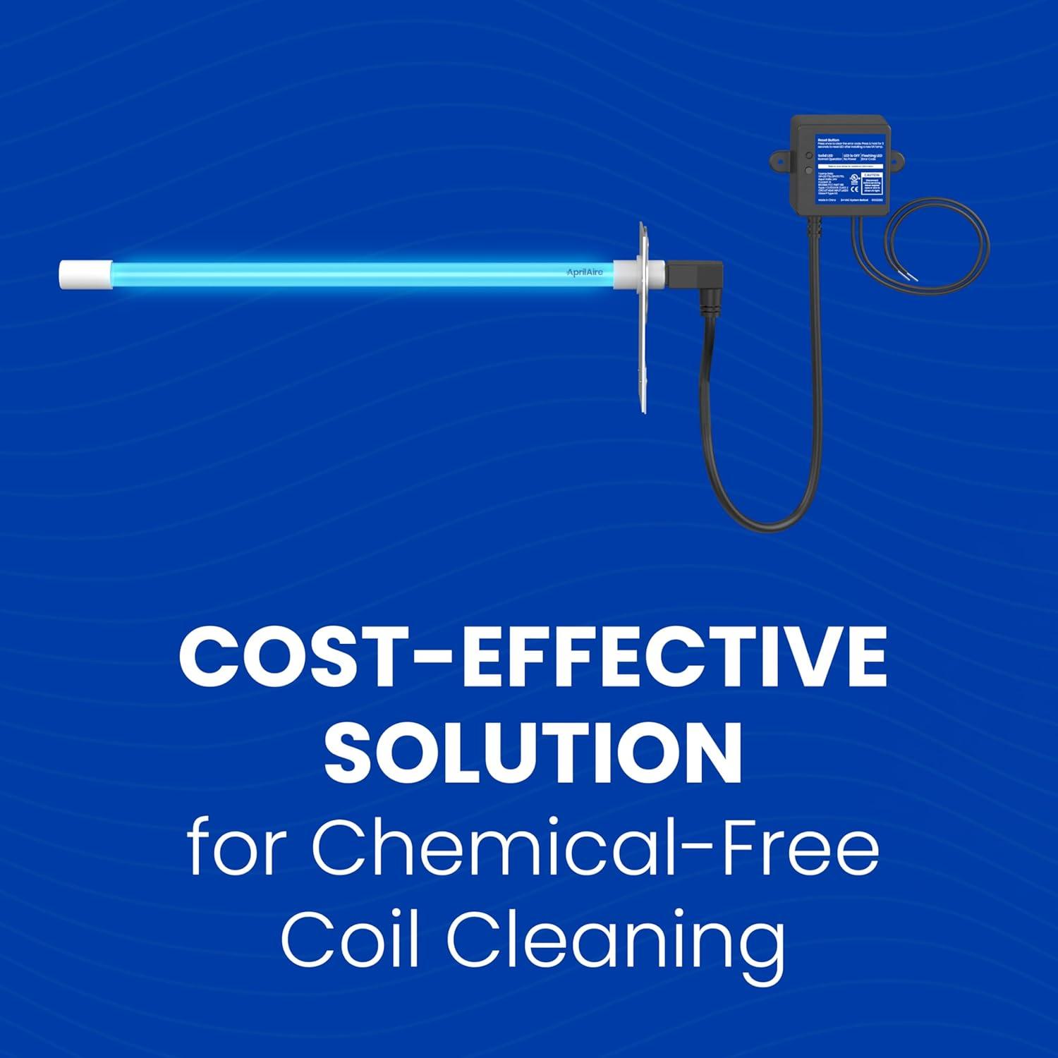 image:imageAprilAire AUV24V Residential WholeHouse Ultraviolet Light UVC Chemical Free Coil Cleaner 16 Bulb 254nm 17W 24V Two HVAC Mounting Options