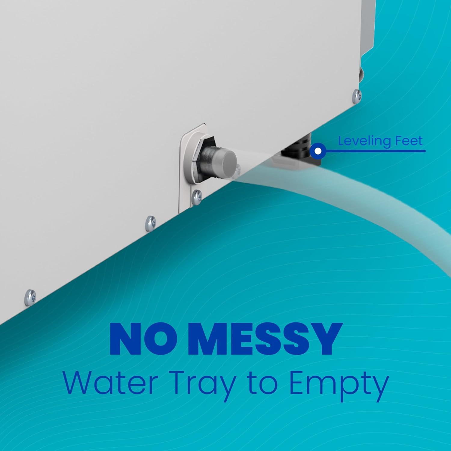 image:imageAprilAire E050PZ 50Pint ProfessionalGrade WholeHouse Dehumidifier with drain hose for up to 1600 Sq Ft with S86WMUPR WiFi Thermostat Drain Hose Condensate Pump Bracket and Hanging Kit