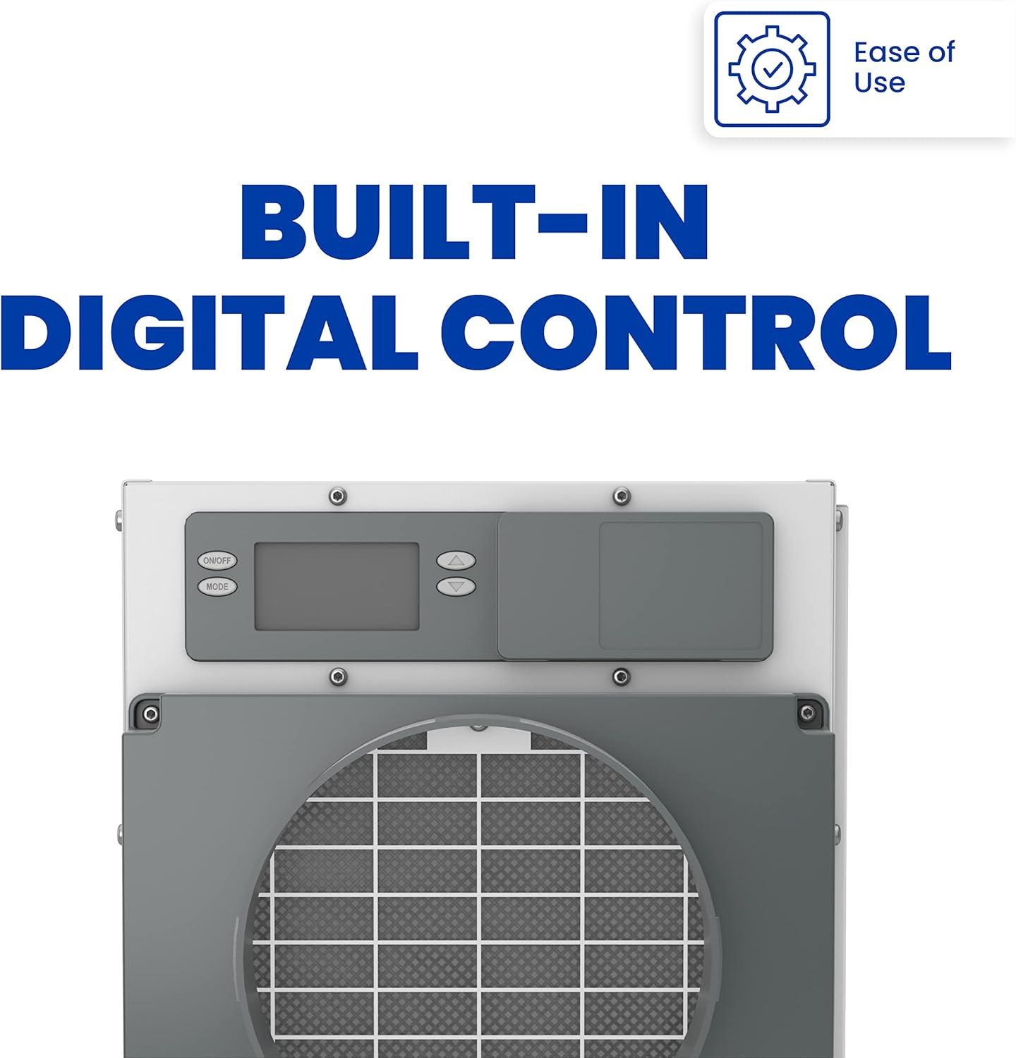 image:imageAprilAire E070W Smart WiFi Crawl Space Dehumidifier 70Pint Commercial WholeHouse Dehumidifier for Basement Crawlspace amp Home up to 2200 Sq Ft with Pump Drain Hose Hanging Kit MERV 11 FilterDehumidifier wWall Control