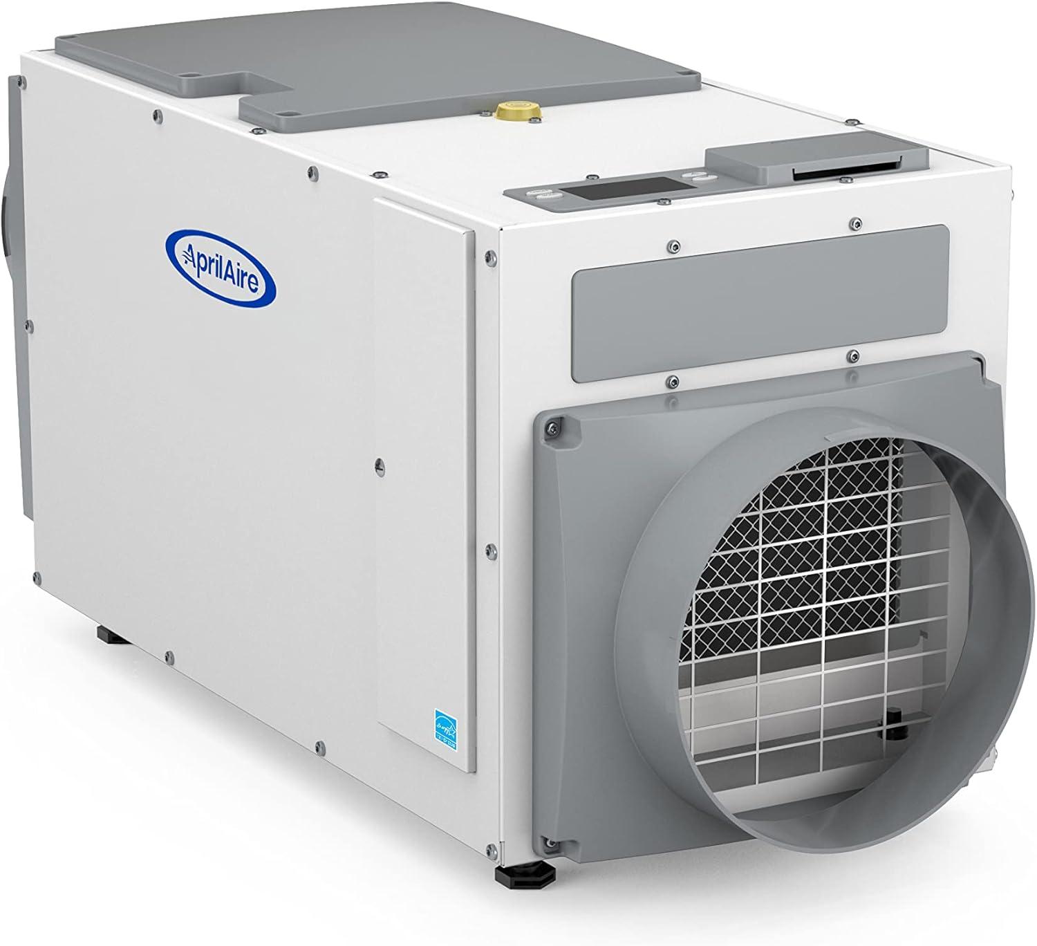 image:imageAprilAire E080 Whole House Dehumidifier for Basement amp Crawl Space 80Pint HighCapacity Commercial Dehumidifier for Homes Up to 4400 Sq Ft with Pump Drain Hose amp Hanging Kit for DIY InstallDehumidifier