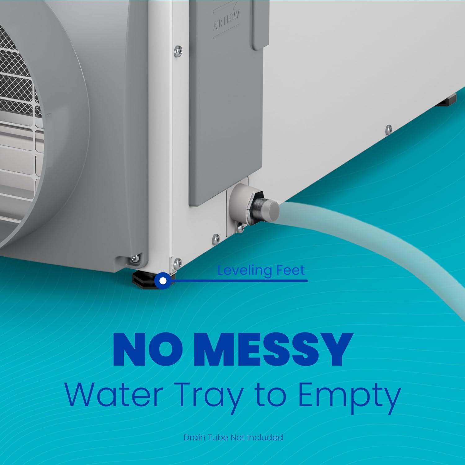 image:imageAprilAire E080 Whole House Dehumidifier for Basement amp Crawl Space 80Pint HighCapacity Commercial Dehumidifier for Homes Up to 4400 Sq Ft with Pump Drain Hose amp Hanging Kit for DIY InstallDehumidifier wWall Control