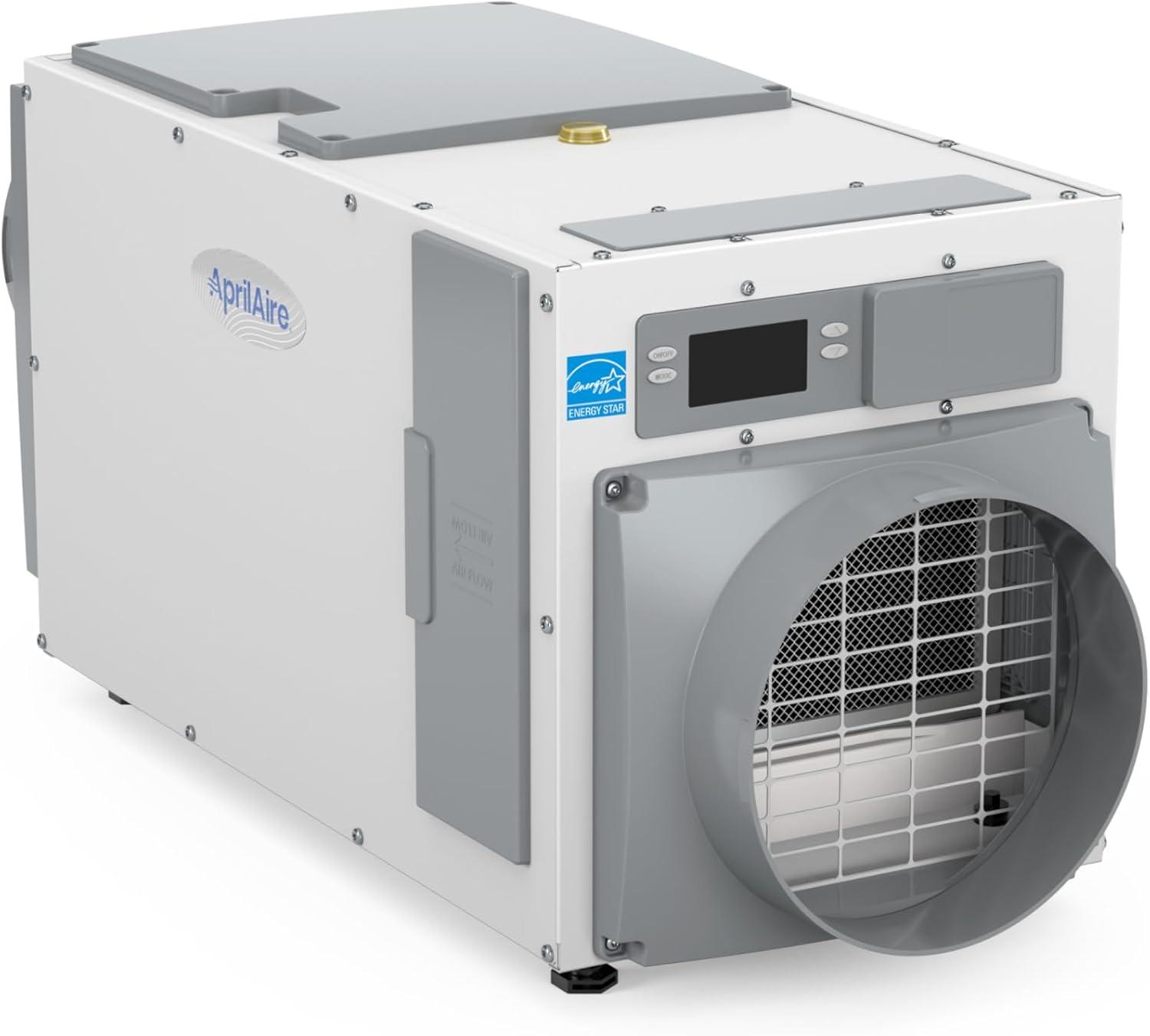 image:imageAprilAire E080 Whole House Dehumidifier for Basement amp Crawl Space 80Pint HighCapacity Commercial Dehumidifier for Homes Up to 4400 Sq Ft with Pump Drain Hose amp Hanging Kit for DIY InstallDehumidifier