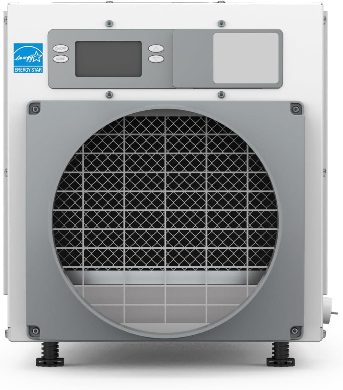image:imageAprilAire E080 Whole House Dehumidifier for Basement amp Crawl Space 80Pint HighCapacity Commercial Dehumidifier for Homes Up to 4400 Sq Ft with Pump Drain Hose amp Hanging Kit for DIY InstallDehumidifier wDIY Bundle