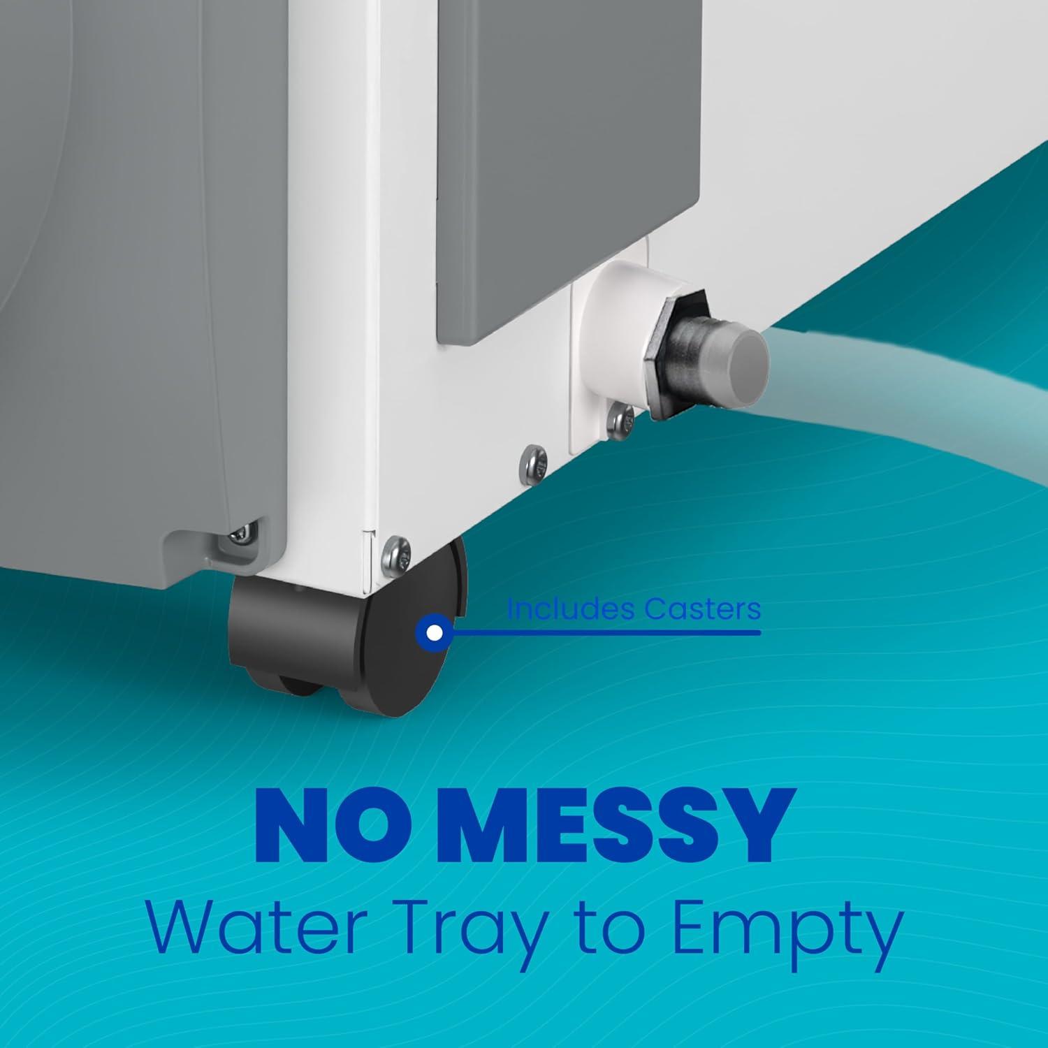 image:imageAprilAire E100C Pro 100Pint WholeHouse Dehumidifier with Castors Energy Star Certified CommercialGrade WholeHome Dehumidifier for Basement Crawlspace or Whole House up to 5500 sq ft