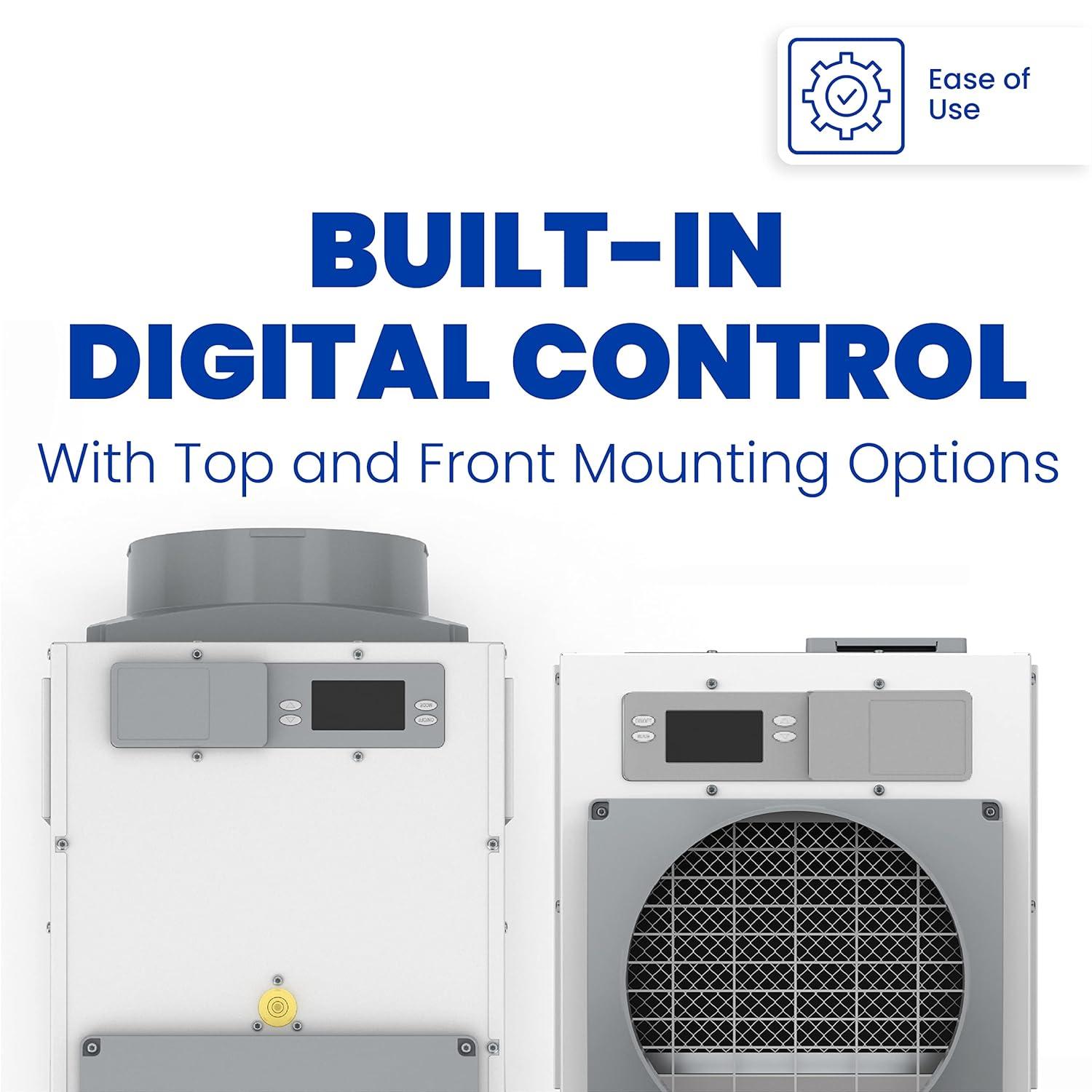 image:imageAprilAire E100C Pro 100Pint WholeHouse Dehumidifier with Castors Energy Star Certified CommercialGrade WholeHome Dehumidifier for Basement Crawlspace or Whole House up to 5500 sq ft