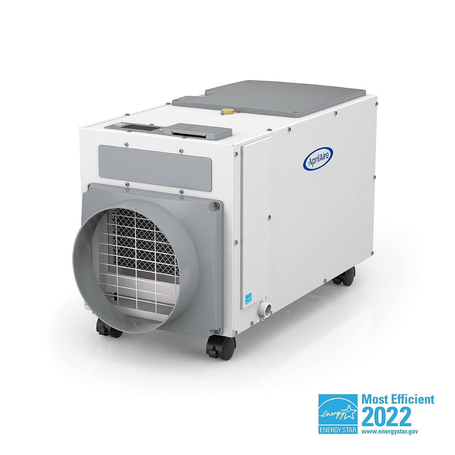 image:imageAprilAire E100C Pro 100Pint WholeHouse Dehumidifier with Castors Energy Star Certified CommercialGrade WholeHome Dehumidifier for Basement Crawlspace or Whole House up to 5500 sq ft