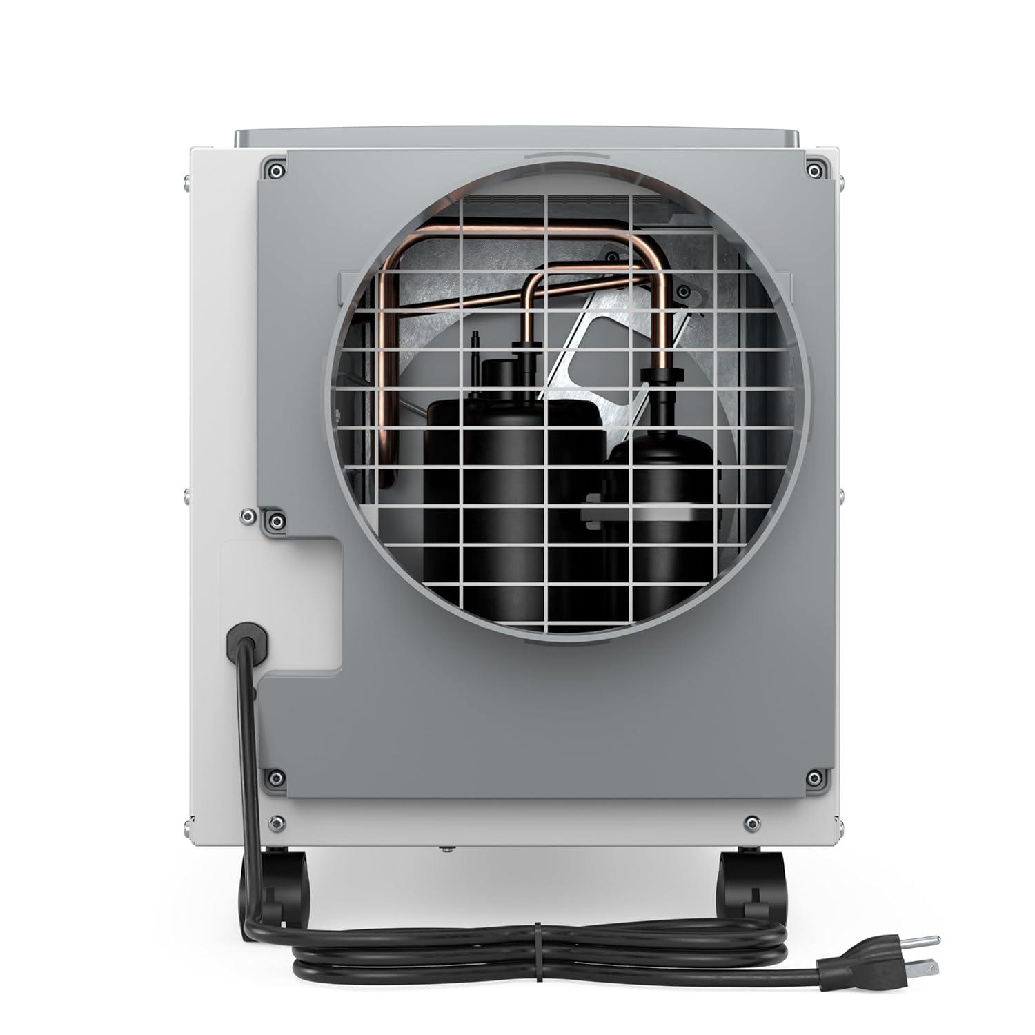 image:imageAprilAire E100C Pro 100Pint WholeHouse Dehumidifier with Castors Energy Star Certified CommercialGrade WholeHome Dehumidifier for Basement Crawlspace or Whole House up to 5500 sq ft