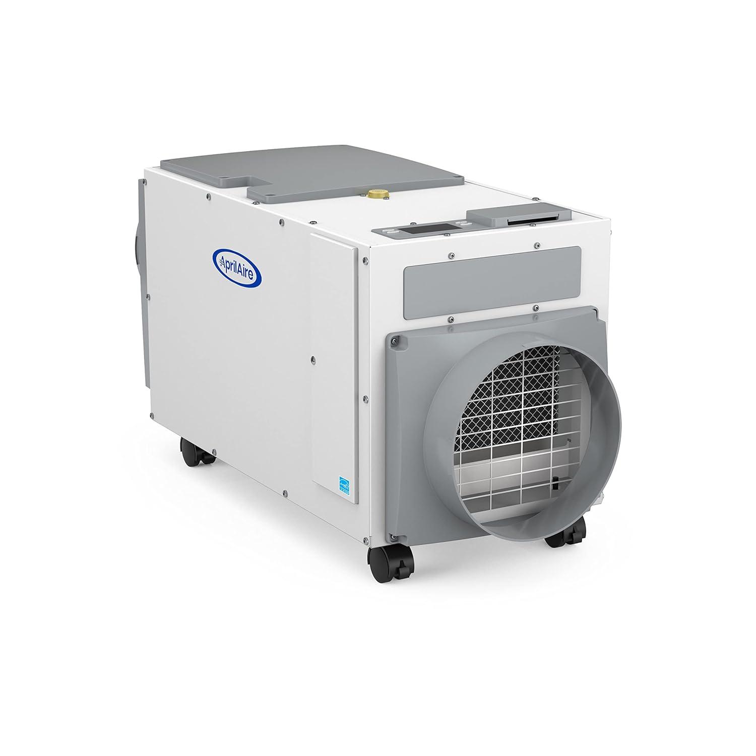 image:imageAprilAire E100C Pro 100Pint WholeHouse Dehumidifier with Castors Energy Star Certified CommercialGrade WholeHome Dehumidifier for Basement Crawlspace or Whole House up to 5500 sq ft