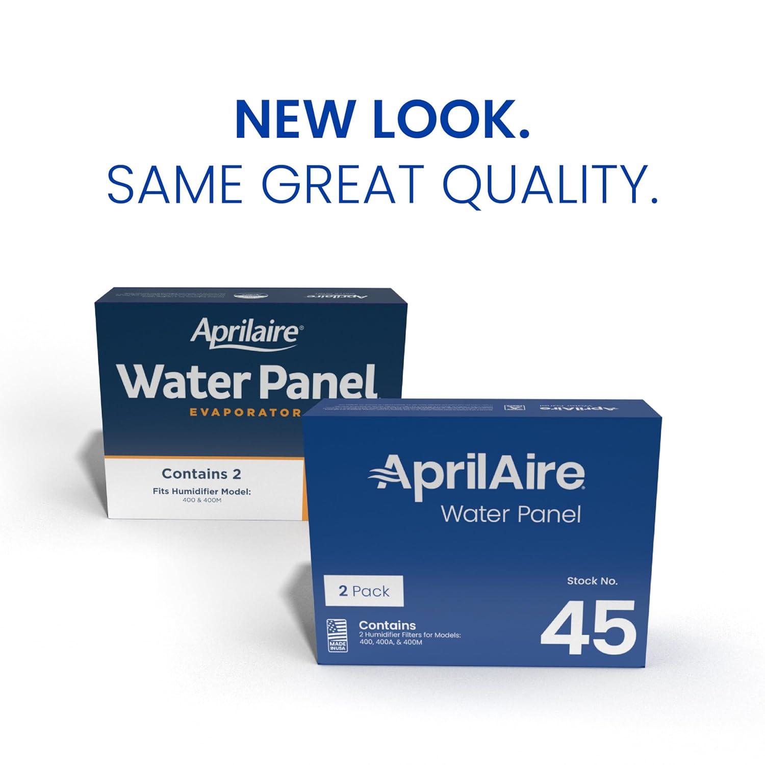 image:imageAprilAire H445EZ1 Humidifier FilterWater Panel Assembly Replacement Kit for AprilAire WholeHouse Humidifier Models 400 400A 400M 2packWater Panel Humidifier Filter
