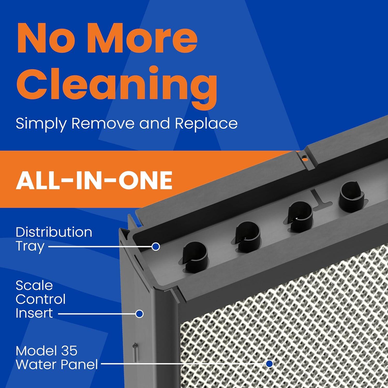 image:imageAprilAire H735EZ1 Humidifier FilterWater Panel Assembly Replacement Kit for AprilAire WholeHouse Humidifier Models 700 700A and 700MWater Panel EZKit Humidifier Filter Kit