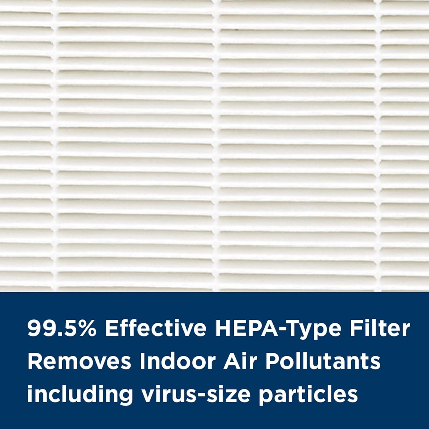 image:imageAprilAire RF09550V Virus Allergy Pet True HEPA Air Purifier Replacement Filter for AprilAire 9550 Room Air Purifier Captures Viruses Allergens Bacteria Pet Hair amp Dander Ozone FreeCLEAN HEPA Type Filter