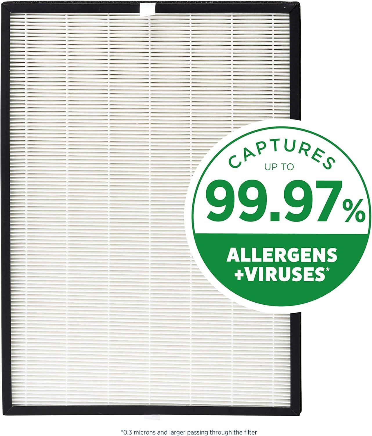 image:imageAprilAire RF09550V Virus Allergy Pet True HEPA Air Purifier Replacement Filter for AprilAire 9550 Room Air Purifier Captures Viruses Allergens Bacteria Pet Hair amp Dander Ozone FreeVIRUS ALLERGY PET True HEPA Filter
