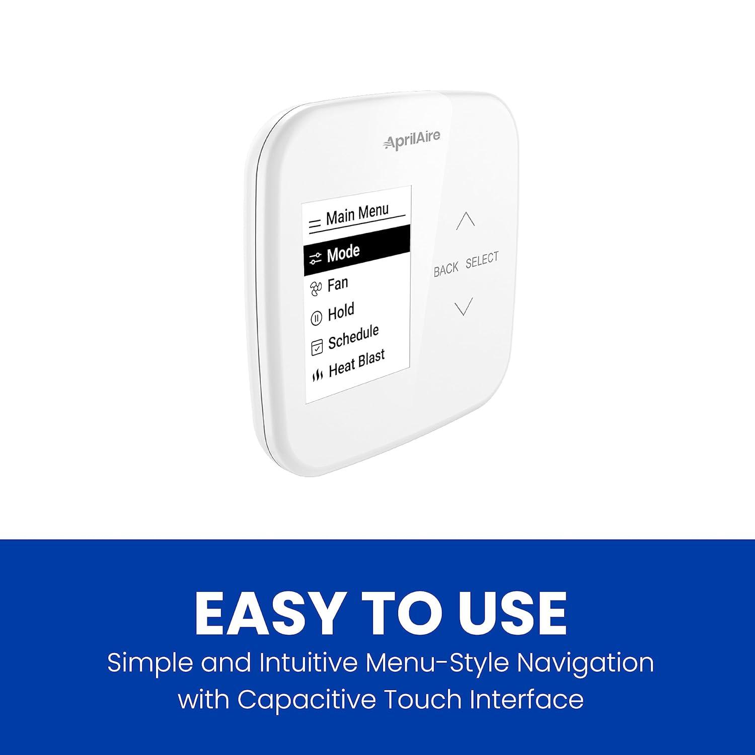 image:imageAprilAire S86NMU Programmable Thermostat MultiStage Universal 2H2C HeatCool Stages or 4H2C Heat Pump Stages