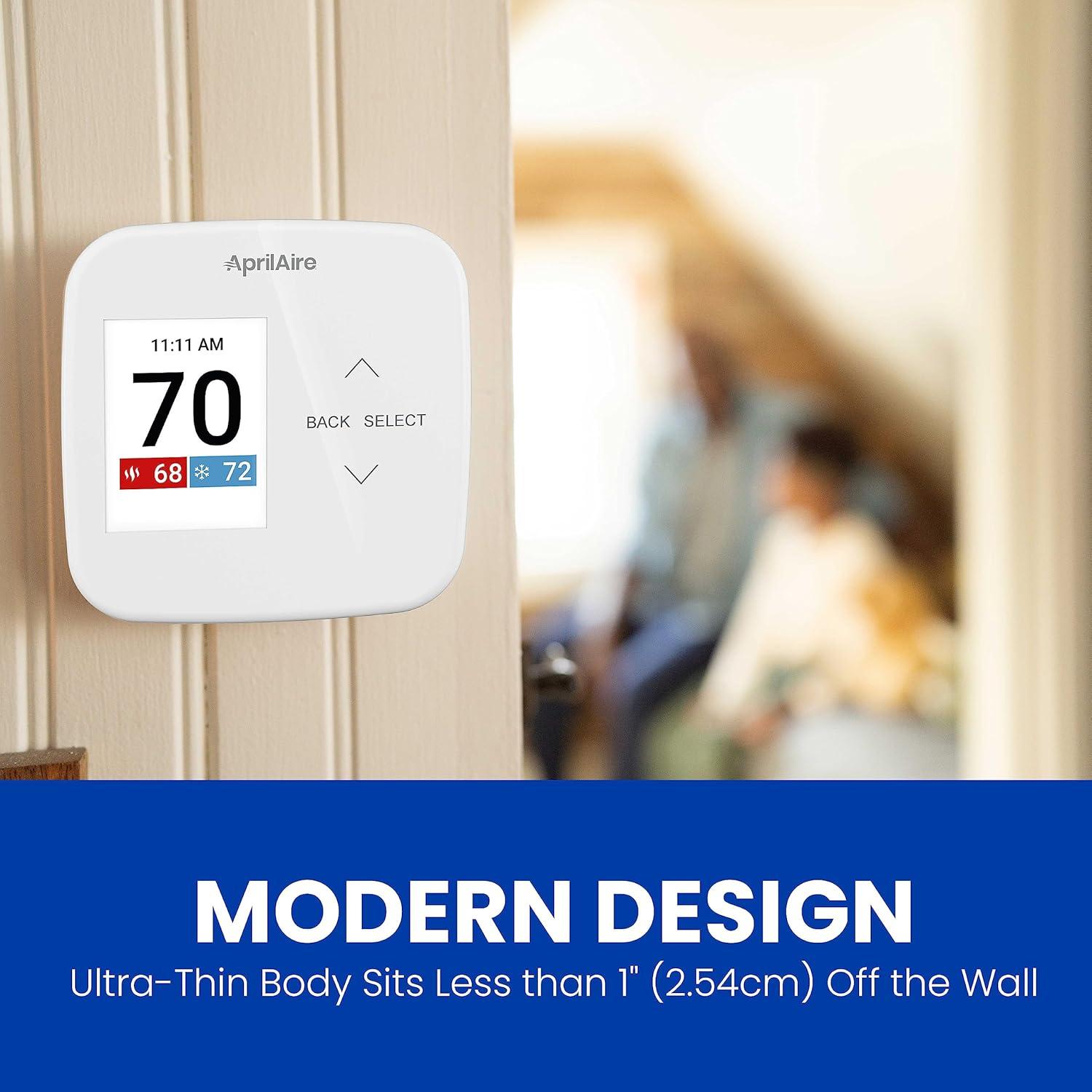 image:imageAprilAire S86NMU Programmable Thermostat MultiStage Universal 2H2C HeatCool Stages or 4H2C Heat Pump Stages