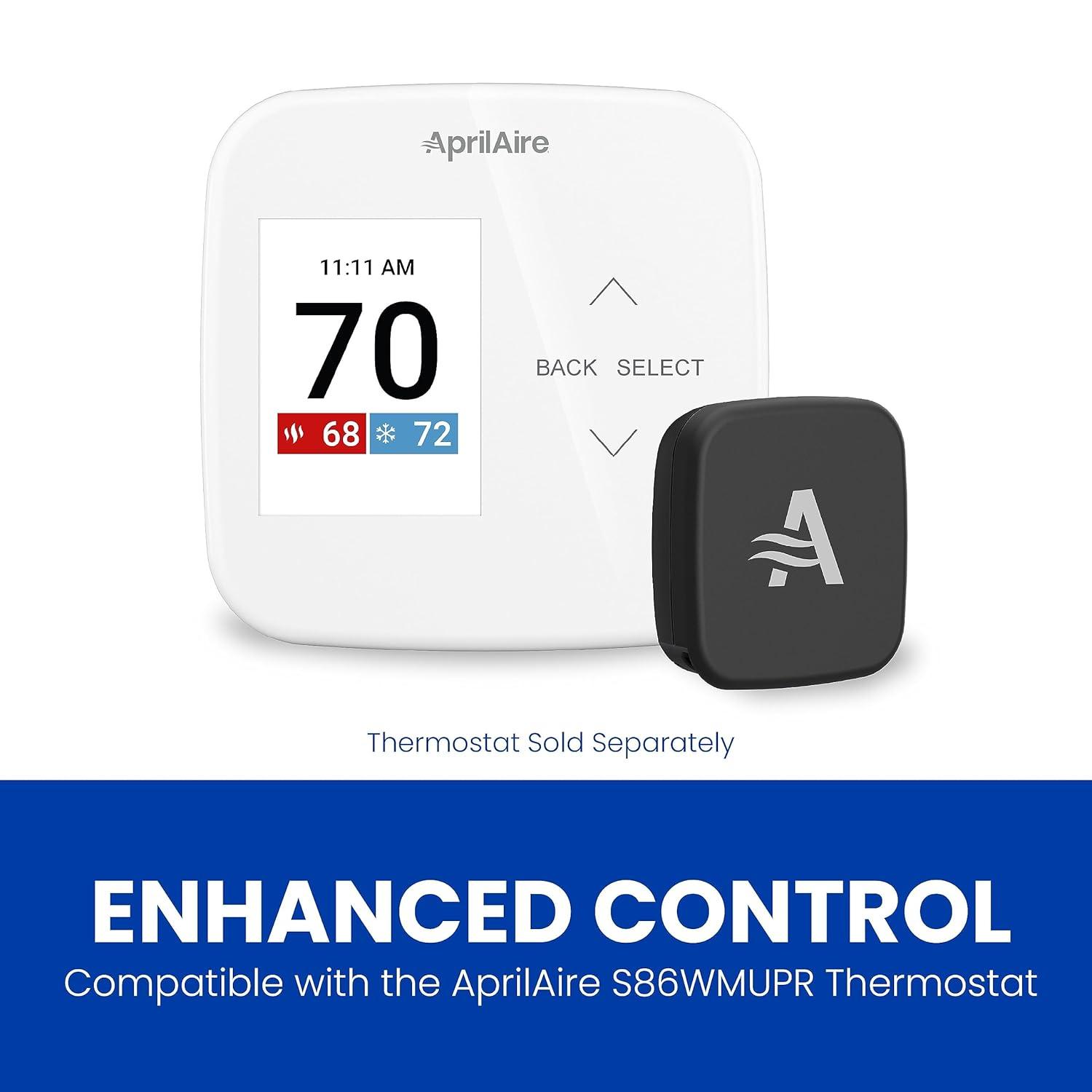image:imageAprilAire Z10ODT Wireless Outdoor Temperature and Humidity Sensor Compatible with S86WMUPR WiFi Programmable Thermostat Black Pack of 1