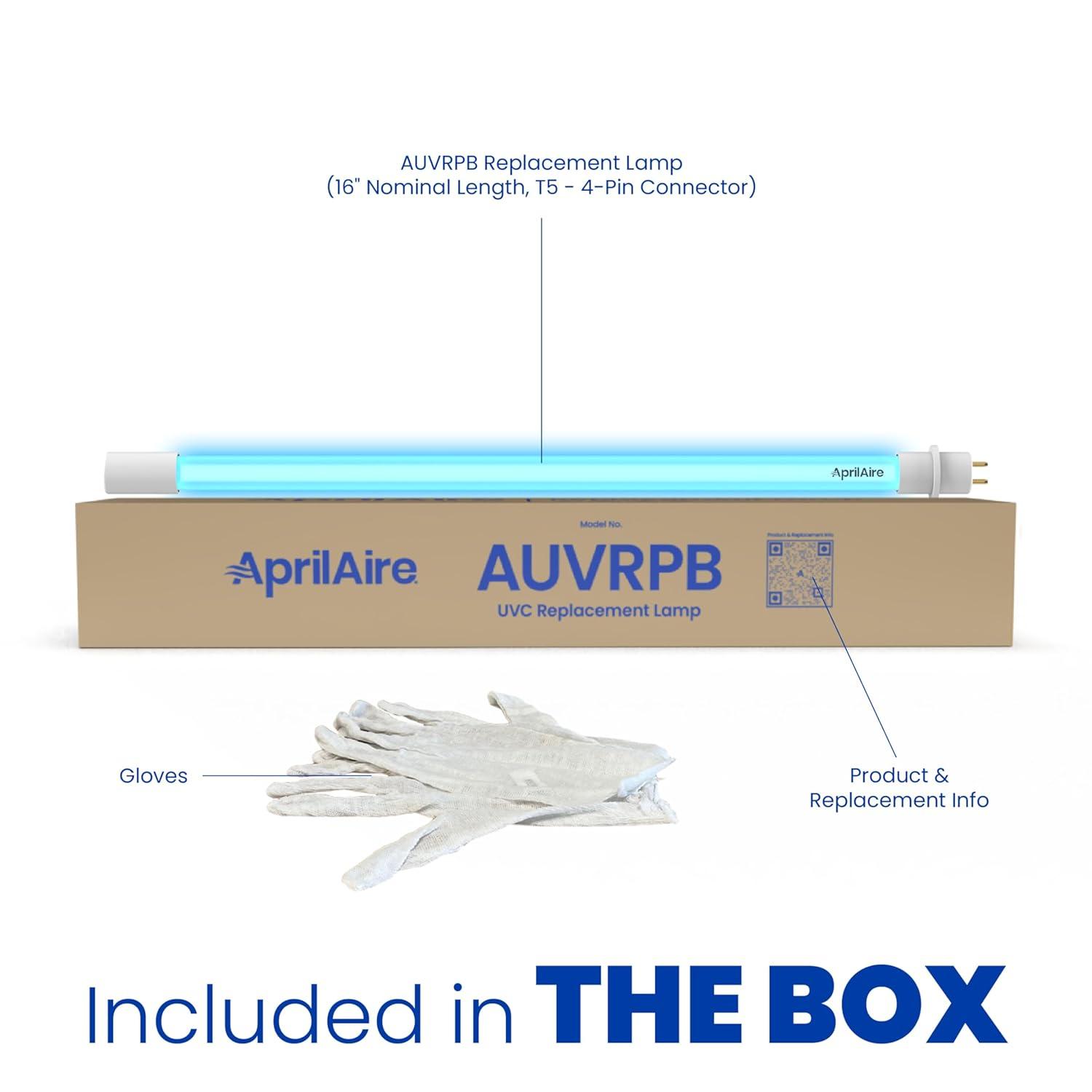 image:imageAprilaire AUVRPB Replacement 16 Lamp for AUV24V Residential WholeHouse Ultraviolet Light UVC Chemical Free Coil Cleaner 254nm Pack of 1