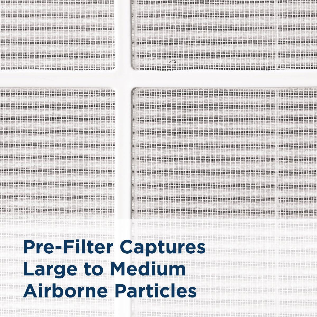 image:imageAprilaire Allergy True HEPA Room Air Purifier 9550 with 3Stage Filtration Captures Allergens amp Odors Ozone Free 495 sq ft RoomsALLERGY
