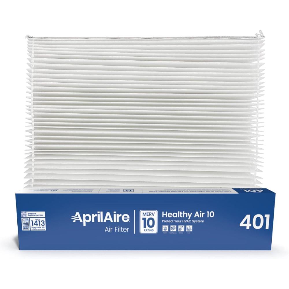 image:imageAprilAire 401 Replacement Furnace Filter for AprilAire 2400 SpaceGard 2400 WholeHouse Air Purifiers MERV 10 16x25x6 Air Filter Pack of 10Air Filter