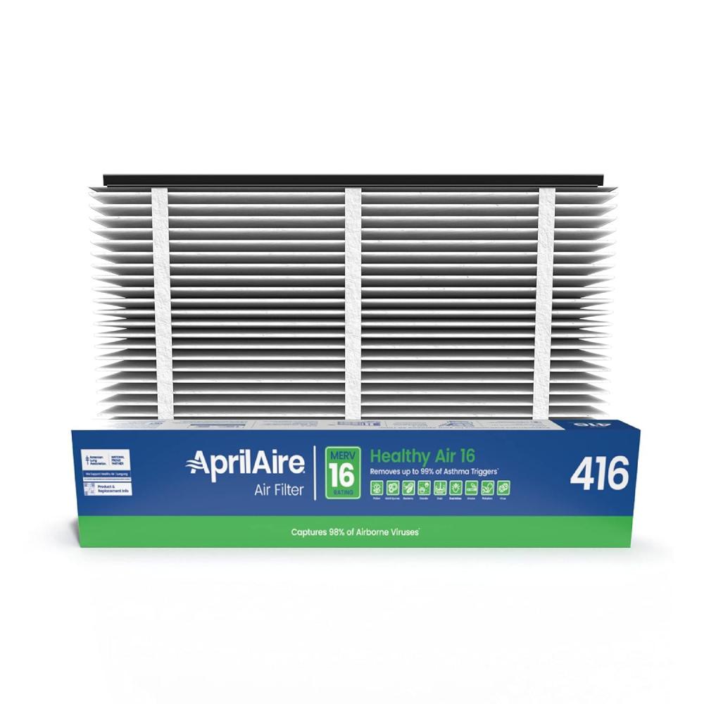 image:imageAprilAire 416 Replacement Filter for AprilAire Whole House Air Purifiers MERV 16 Allergy Asthma amp Virus 16x25x4 Air Filter Pack of 11
