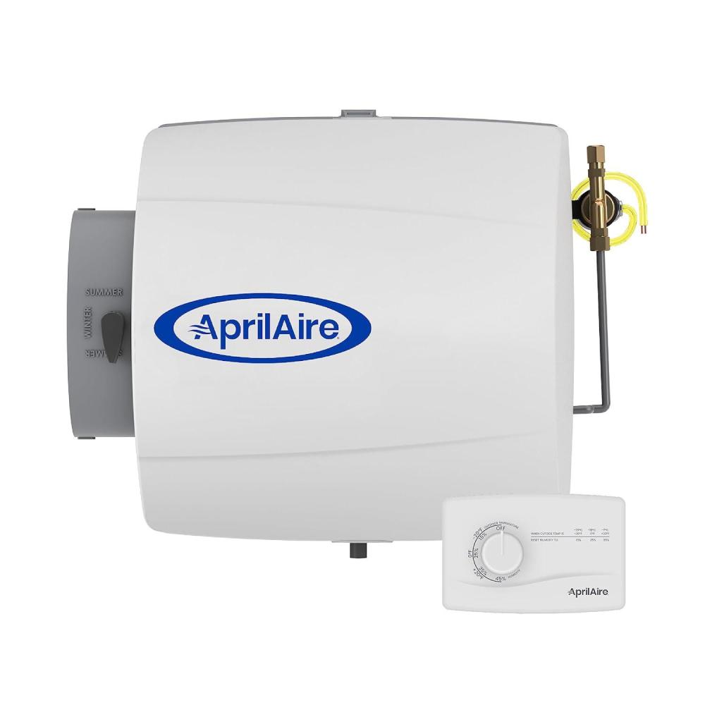 image:imageAprilAire 500M 12gal WholeHouse Small Bypass Evaporative Humidifier with Manual Control for up to 3600 sq ft AprilAire Model 5843 Humidifier Installation KitHumidifier