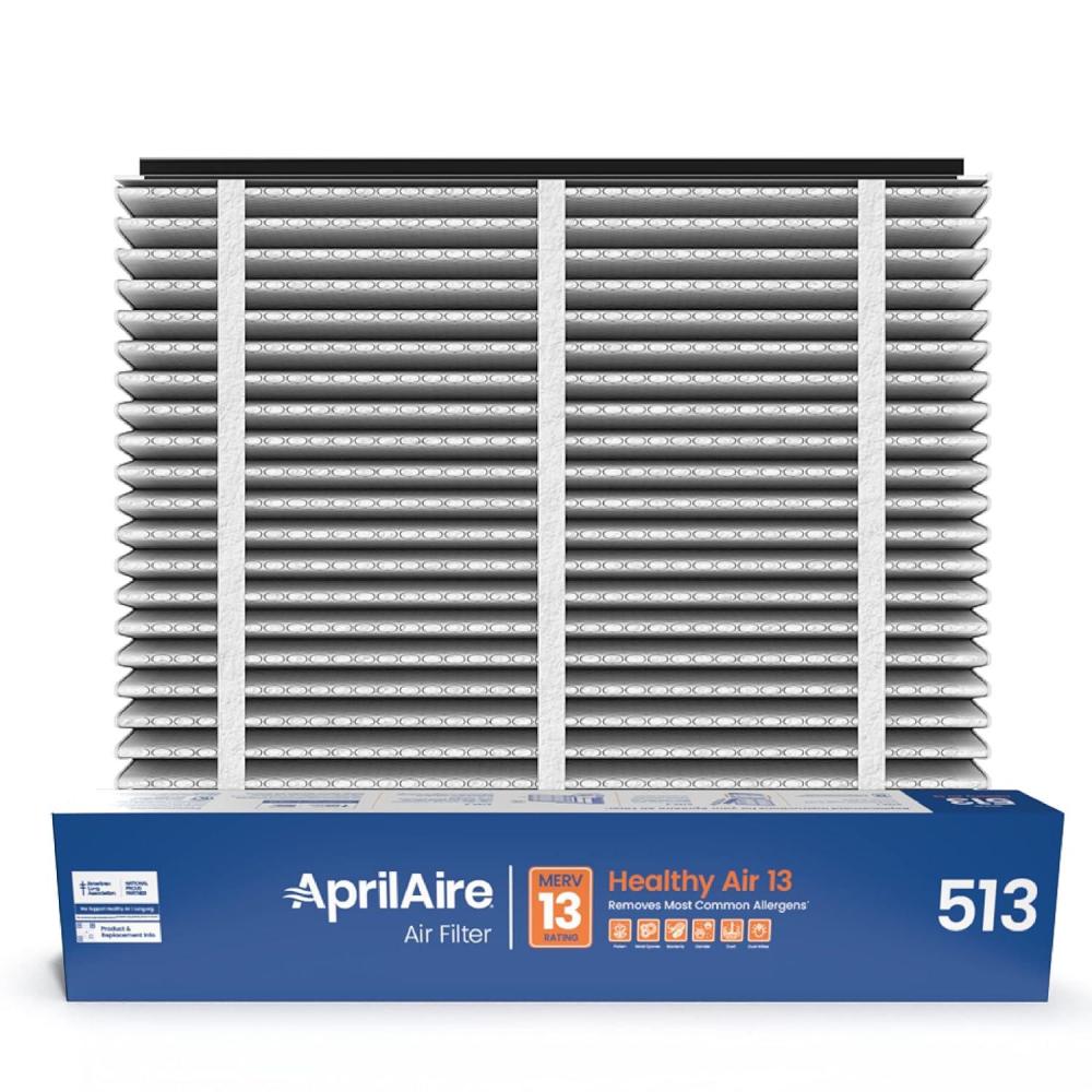 image:imageAprilAire 513 Replacement Filter for AprilAire Whole House Air Purifiers MERV 13 Healthy Home Allergy 31x28x4 Air Filter Pack of 22