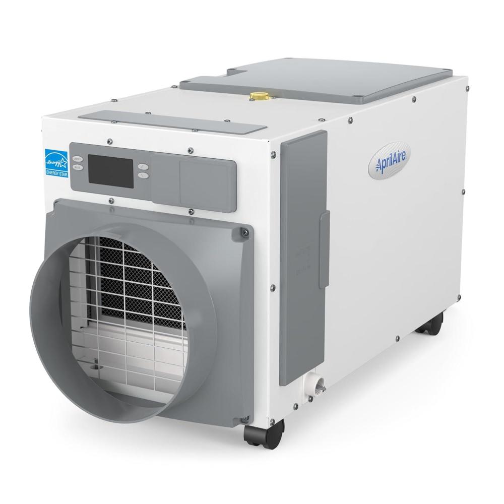 image:imageAprilAire E100C Pro 100Pint WholeHouse Dehumidifier with Castors Energy Star Certified CommercialGrade WholeHome Dehumidifier for Basement Crawlspace or Whole House up to 5500 sq ft