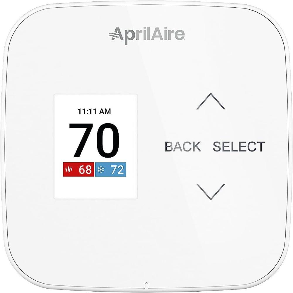 image:imageAprilAire S84NSU Programmable Thermostat SingleStage Universal with Capacitive Touch Interface and Color Graphical DisplaySingleStage Univ